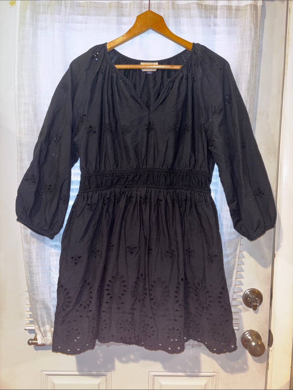 Universal Thread Black Eyelet Mini Dress